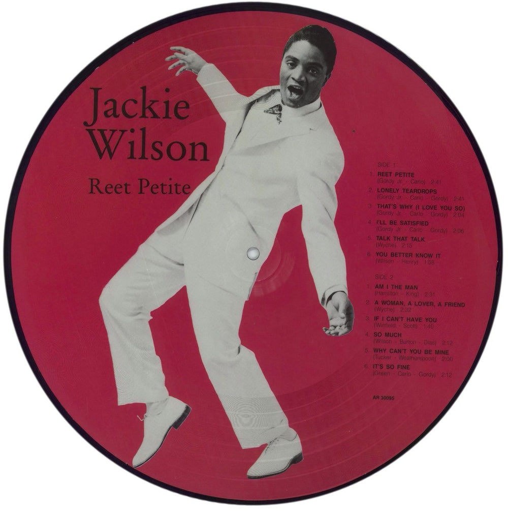 Jackie Wilson Reet Petite UK picture disc LP (vinyl picture disc album)