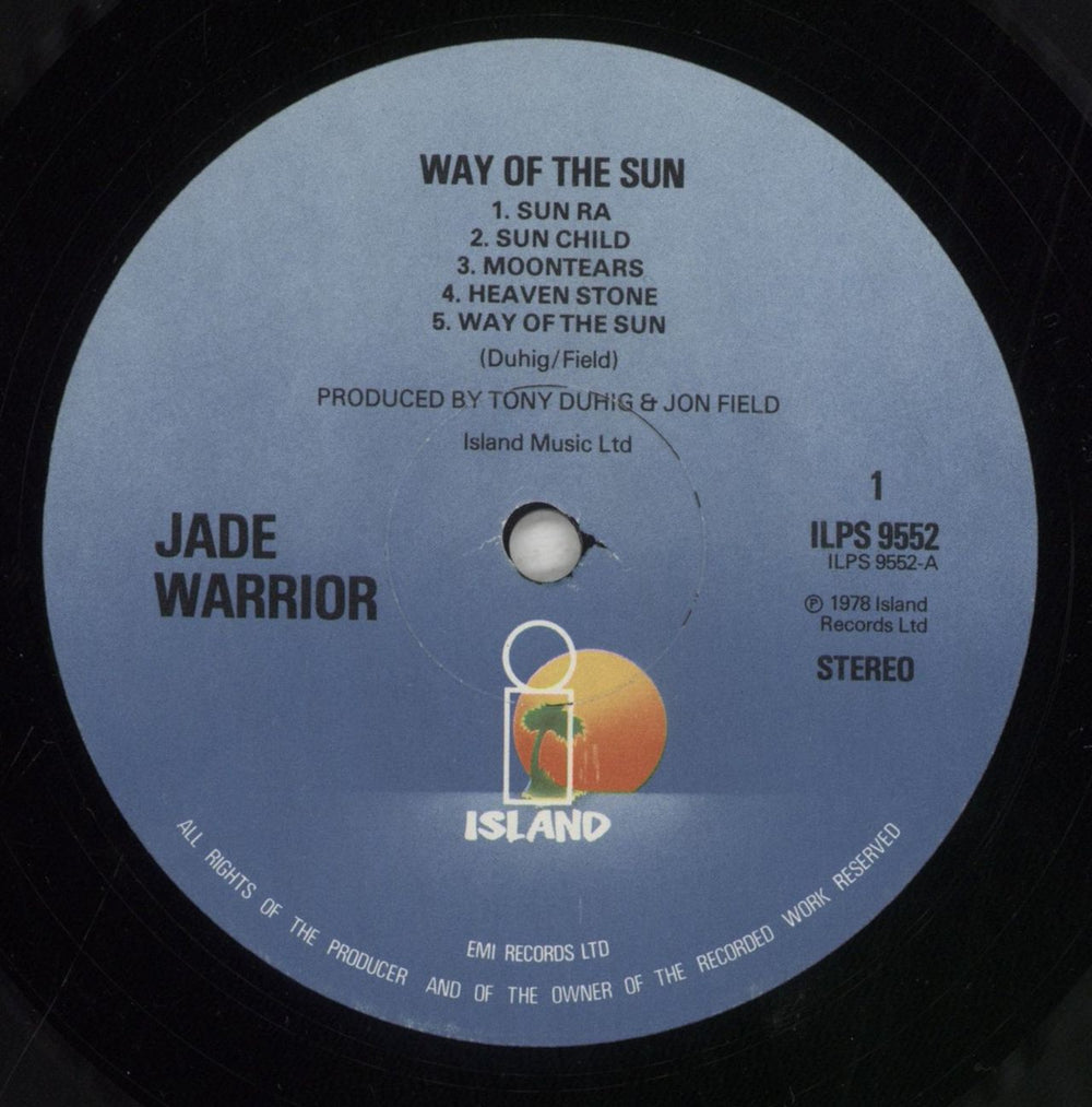 Jade Warrior Way Of The Sun UK vinyl LP album (LP record) JADLPWA261046