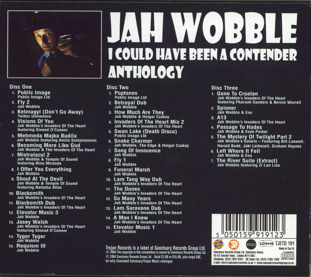 Jah Wobble I Could Have Been A Contender - Sealed UK 3-CD album set (Triple CD) 5050159919123