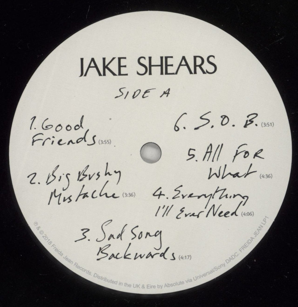 Jake Shears Jake Shears - Hype-Sticker UK vinyl LP album (LP record) 5A1LPJA875827