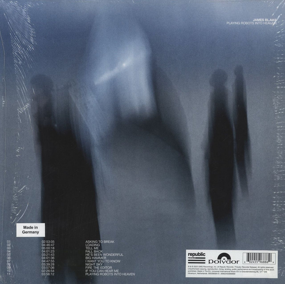 James Blake Playing Robots Into Heaven: Deluxe Edition - White Vinyl UK 2-LP vinyl record set (Double LP Album) 602455968869