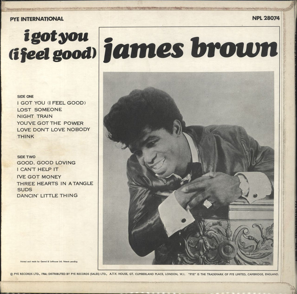 James Brown I Got You (I Feel Good) UK vinyl LP album (LP record)