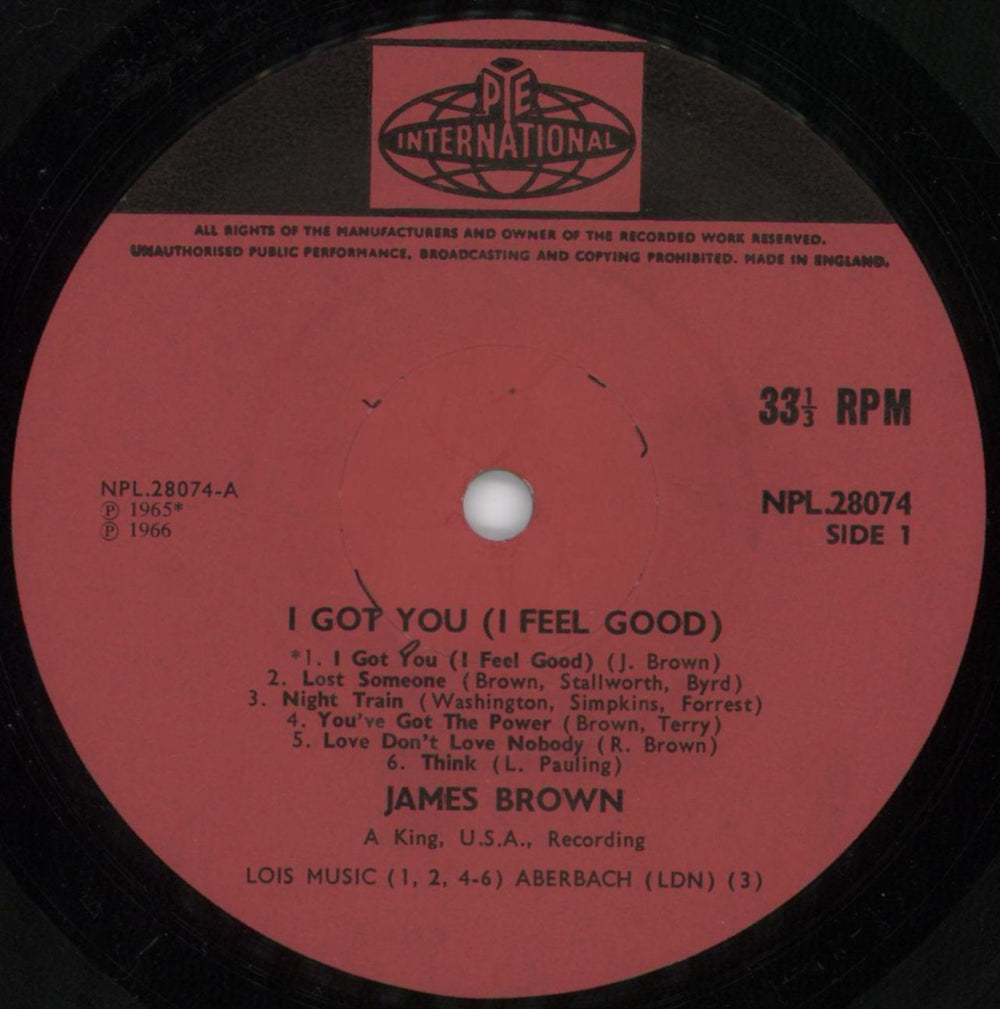 James Brown I Got You (I Feel Good) UK vinyl LP album (LP record) JMBLPIG816136