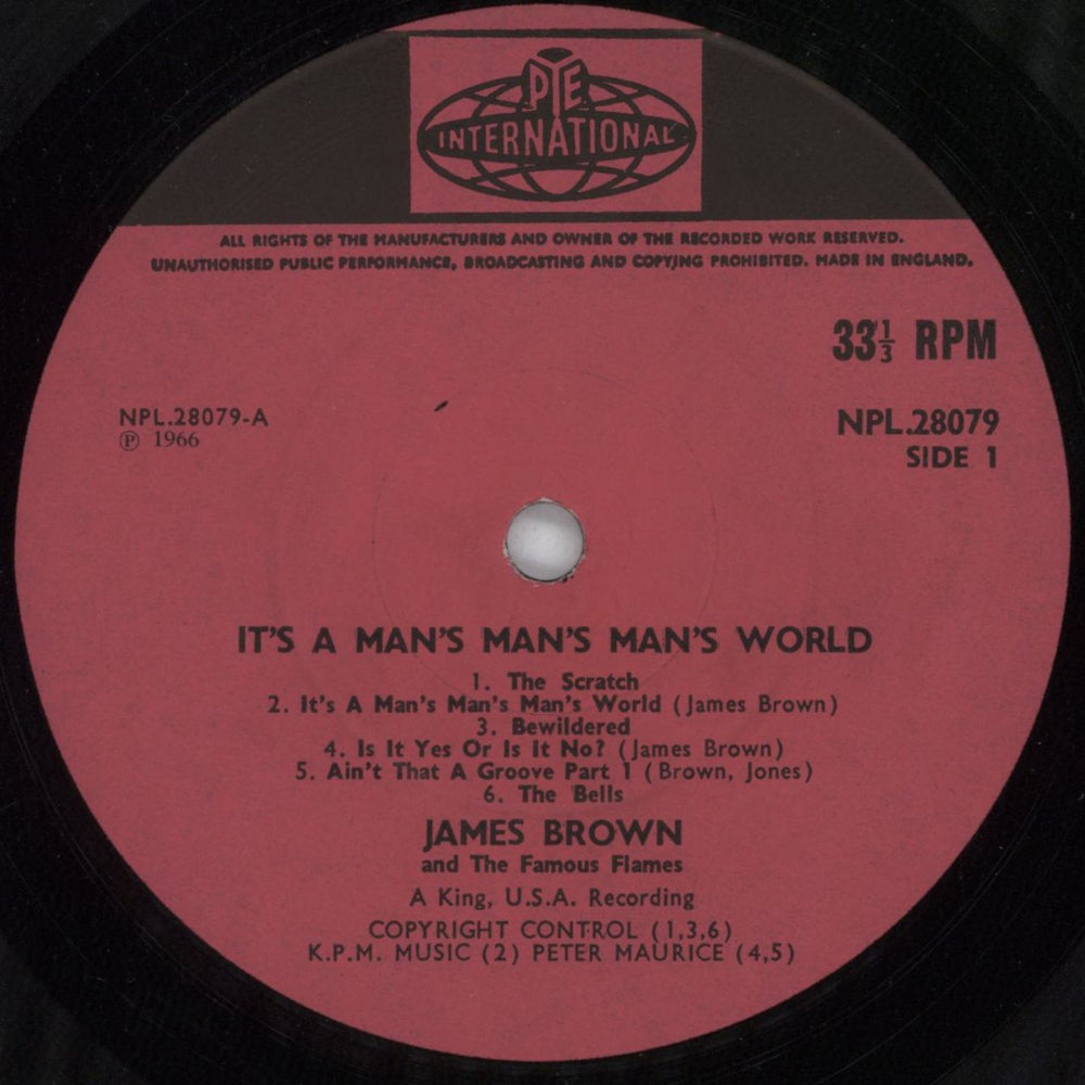 James Brown It's A Man's Man's Man's World UK vinyl LP album (LP record) JMBLPIT816140