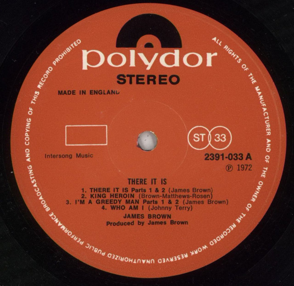 James Brown There It Is - EX UK vinyl LP album (LP record) JMBLPTH869435