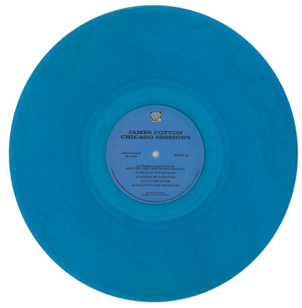 James Cotton Chicago Sessions - Translucent Blue Vinyl - RSD UK vinyl LP album (LP record) J2XLPCH843578