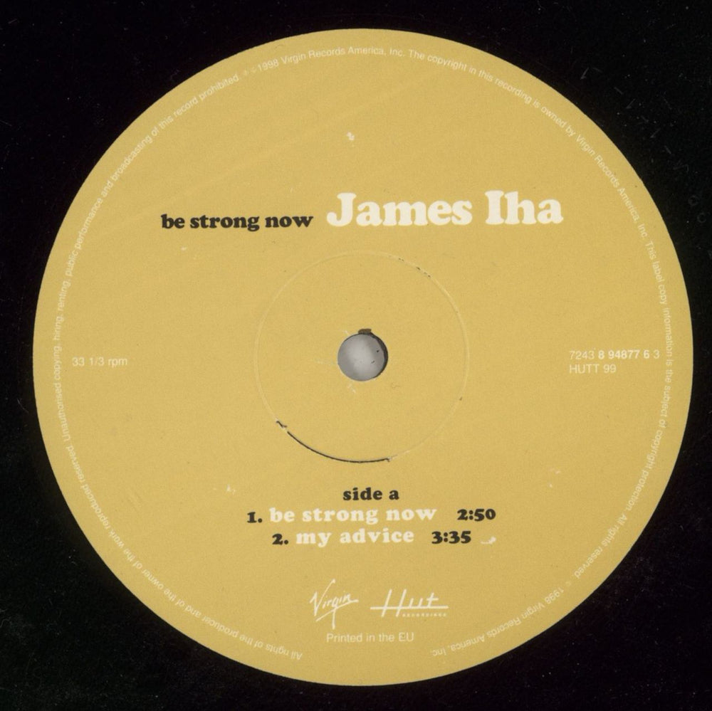 James Iha Be Strong Now - VG UK 12" vinyl single (12 inch record / Maxi-single) IHA12BE869604