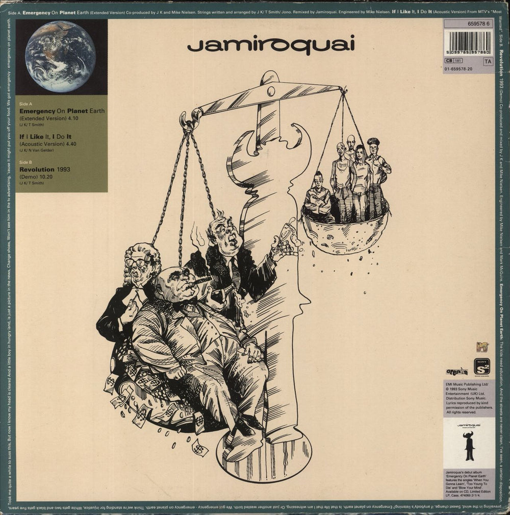 Jamiroquai Emergency On Planet Earth (Extended Version) UK 12" vinyl single (12 inch record / Maxi-single) 5099765957860