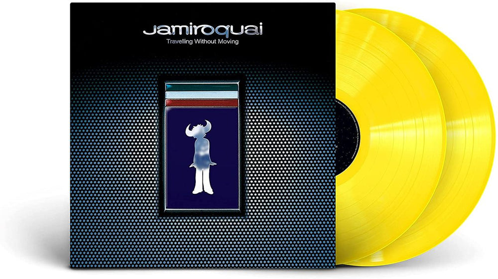 Jamiroquai Travelling Without Moving - 25th Anniversary Yellow Vinyl - Sealed UK 2-LP vinyl record set (Double LP Album) 19439905091