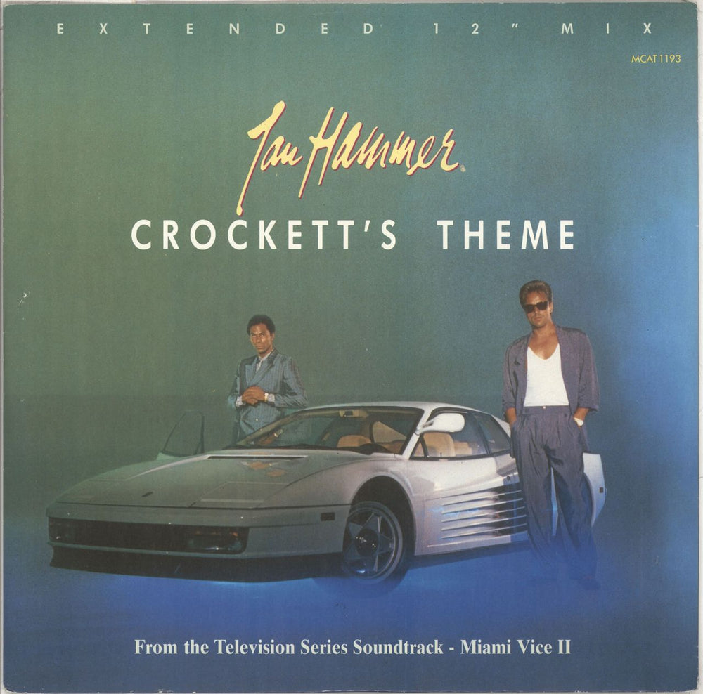 Jan Hammer Crockett's Theme UK 12" vinyl single (12 inch record / Maxi-single) MCAT1193