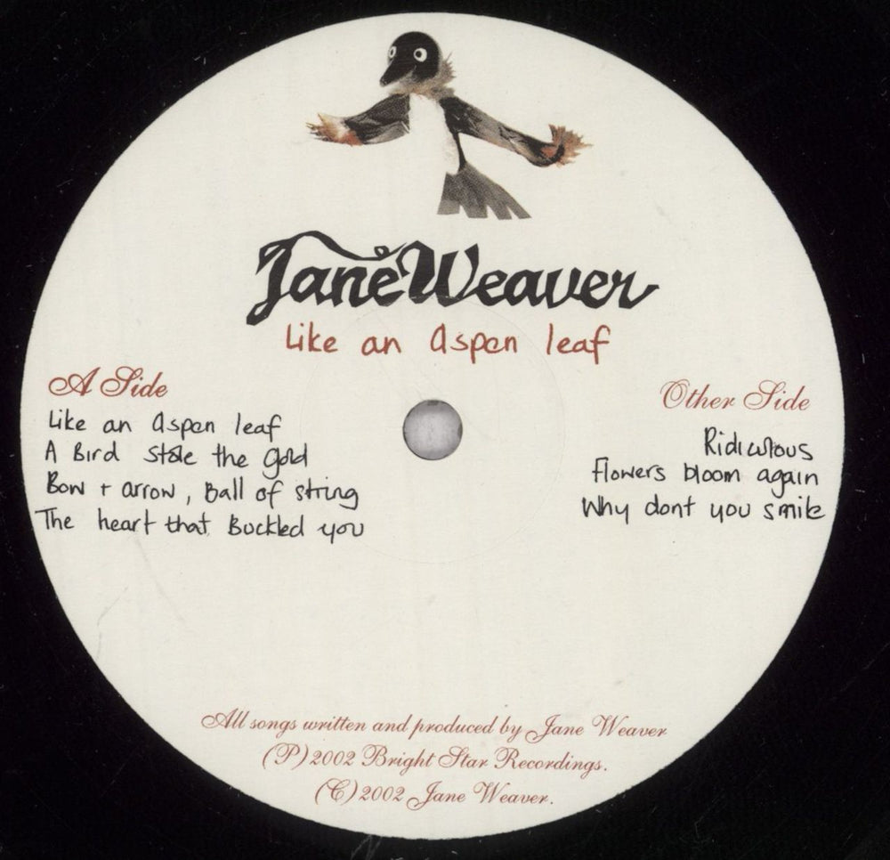 Jane Weaver Like An Aspen Leaf UK 12" vinyl single (12 inch record / Maxi-single) JBS12LI845333