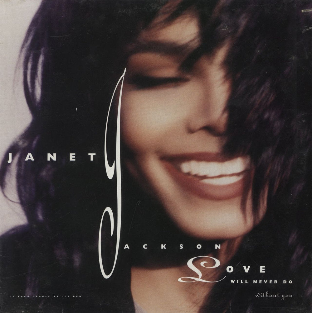 Janet Jackson Love Will Never Do US 12" vinyl single (12 inch record / Maxi-single) 7502123461