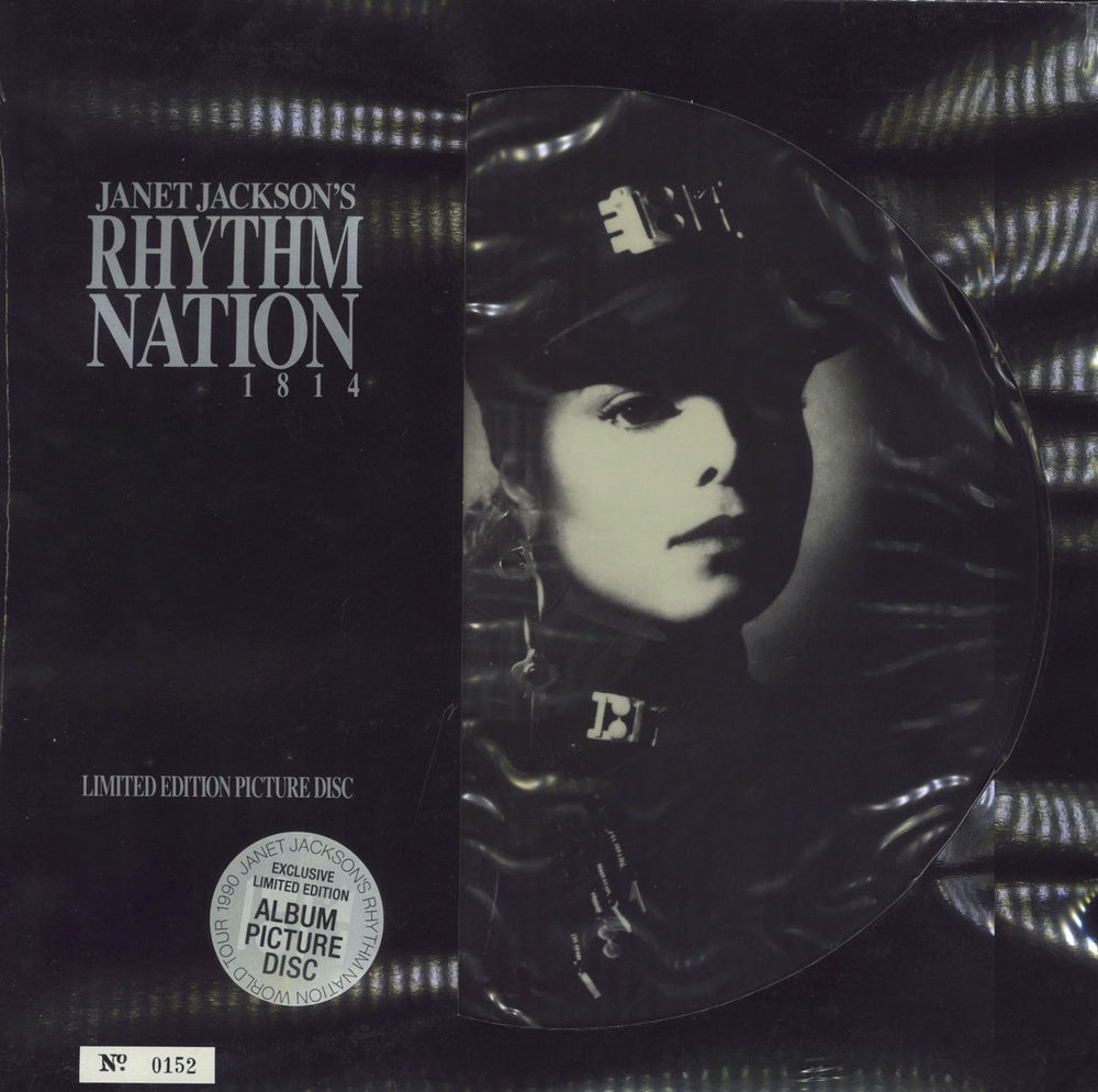 Janet Jackson Rhythm Nation - sealed UK picture disc LP (vinyl picture disc album) AMAP3920