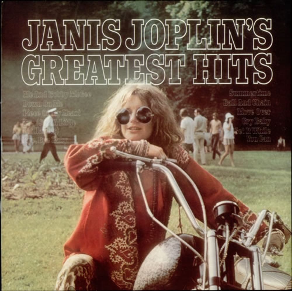 Janis Joplin Greatest Hits UK vinyl LP album (LP record) CBS32190