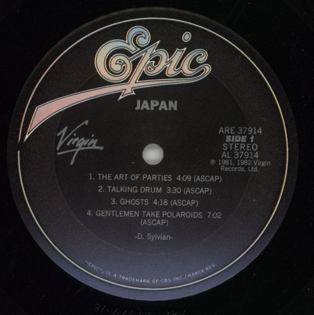Japan Japan - Gold promo stamped - EX US vinyl LP album (LP record) JAPLPJA865488