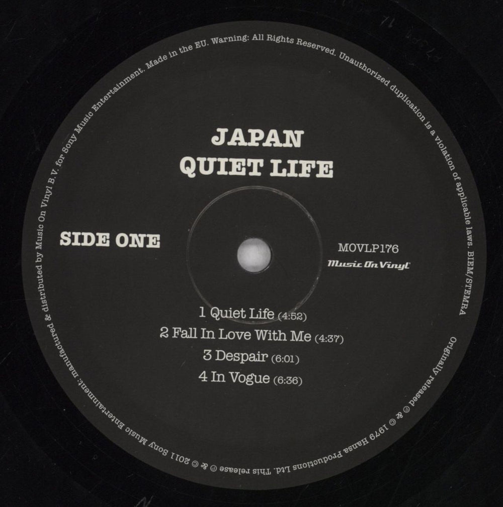 Japan Quiet Life - 180 Gram Vinyl UK 3-LP vinyl record set (Triple LP Album) JAP3LQU846334