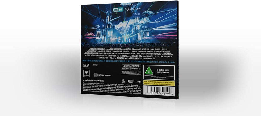 Jean-Michel Jarre Live In Bratislava - The Full Concert Movie - Blu-Ray 4K | Dolby True HD 5.1 - Sealed UK Blu Ray DVD