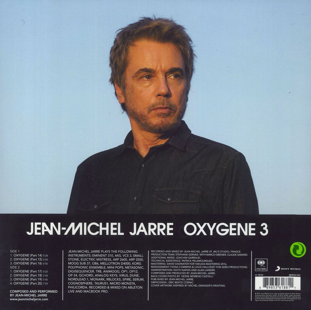 Jean-Michel Jarre Oxygene 3 - Clear Vinyl - Sealed UK vinyl LP album (LP record) 889853618811