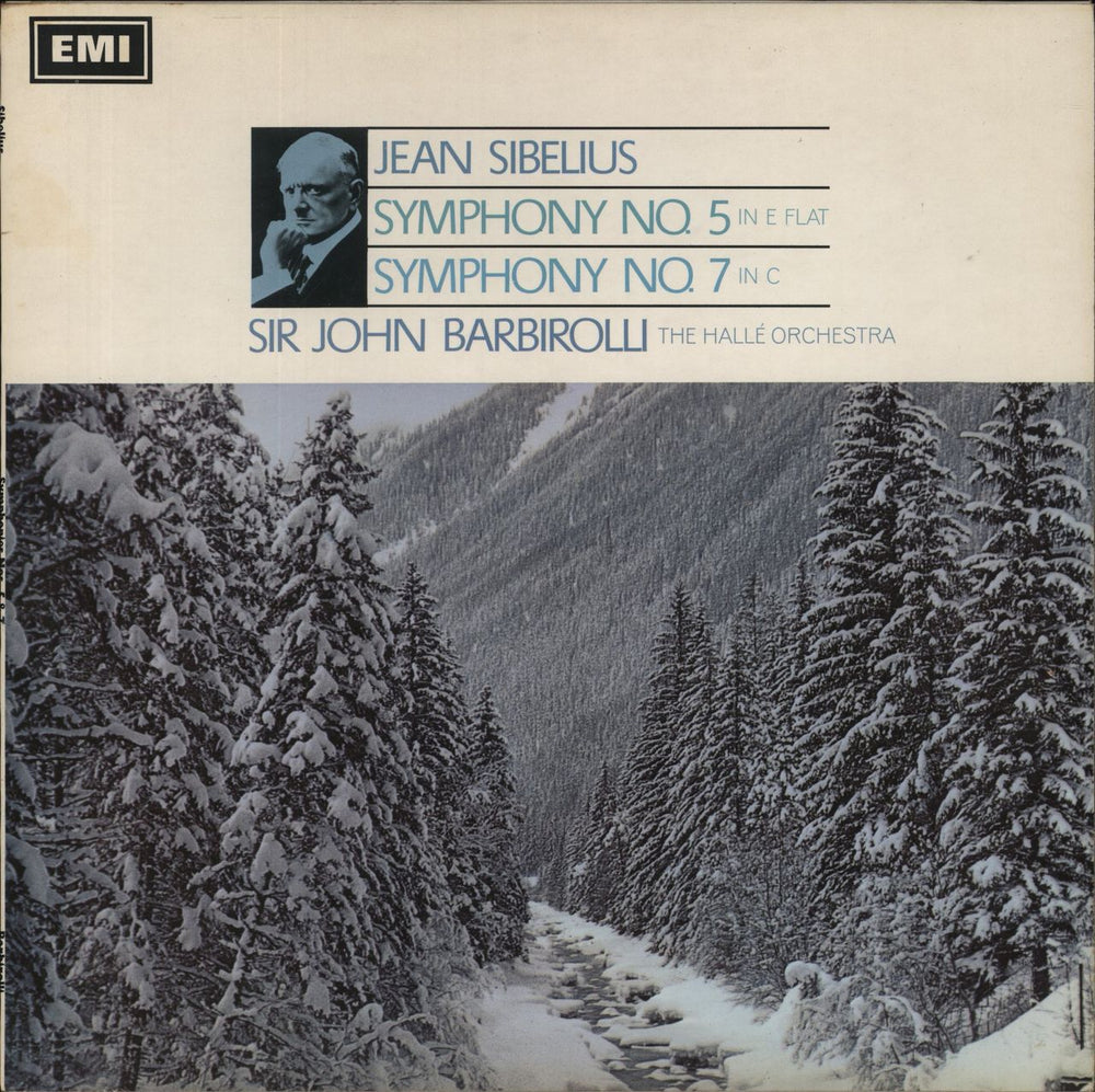 Jean Sibelius Sibelius: Symphony No. 5 In E Flat / Symphony No. 7 In C UK vinyl LP album (LP record) ASD2326