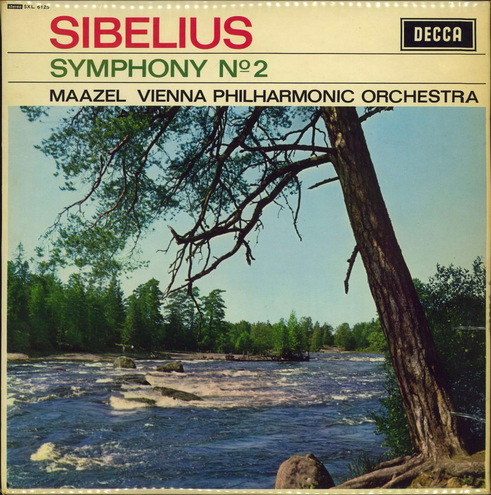 Jean Sibelius Symphony No. 2 UK vinyl LP album (LP record) SXL6125