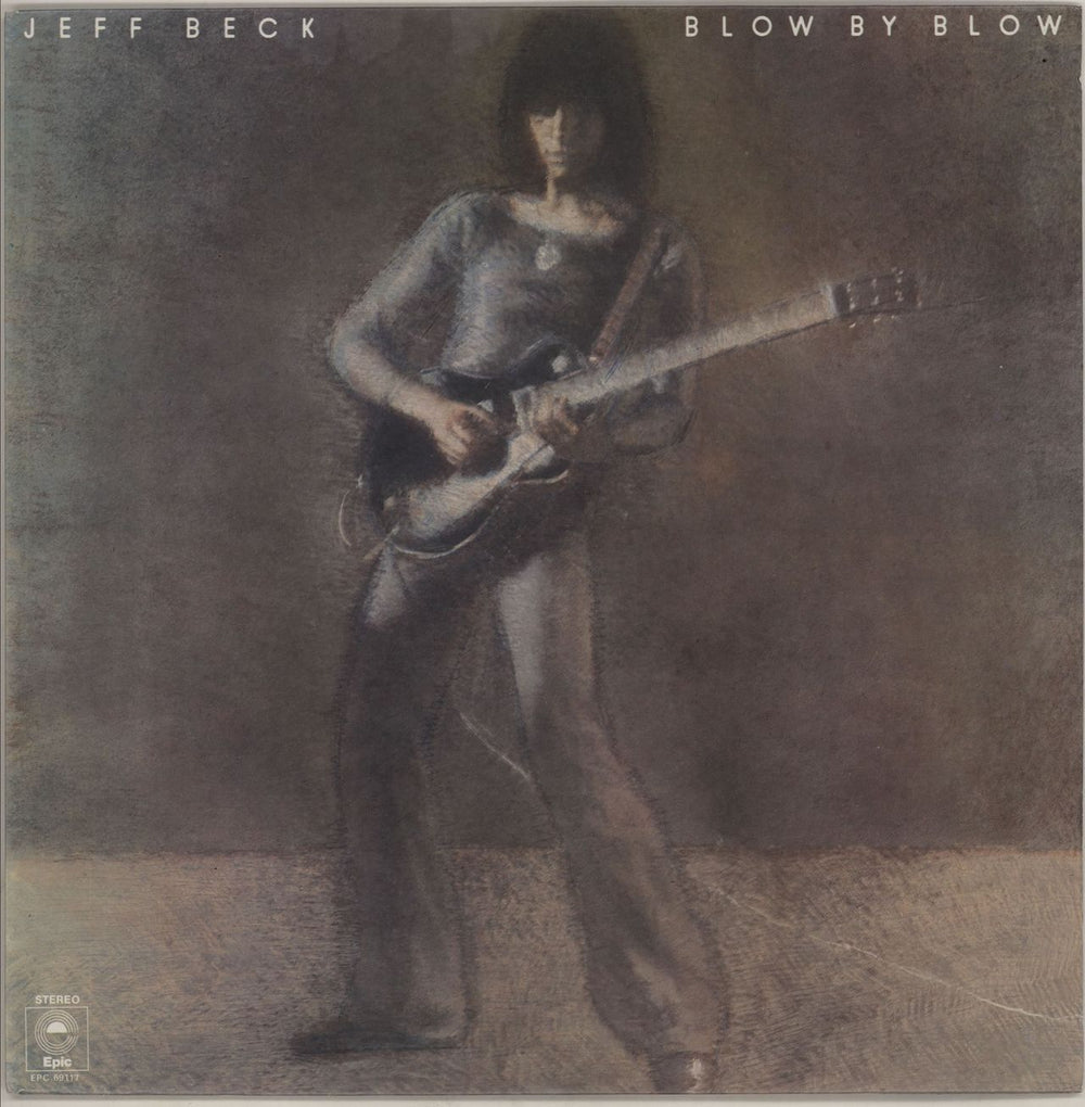 Jeff Beck Blow By Blow - orange label UK vinyl LP album (LP record) EPC69117