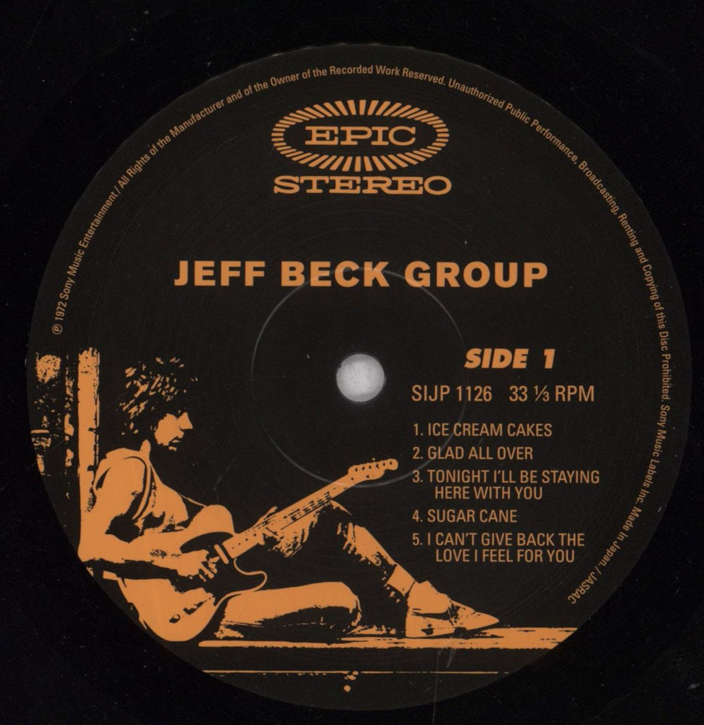 Jeff Beck Jeff Beck Group Japanese vinyl LP album (LP record) BEKLPJE844305