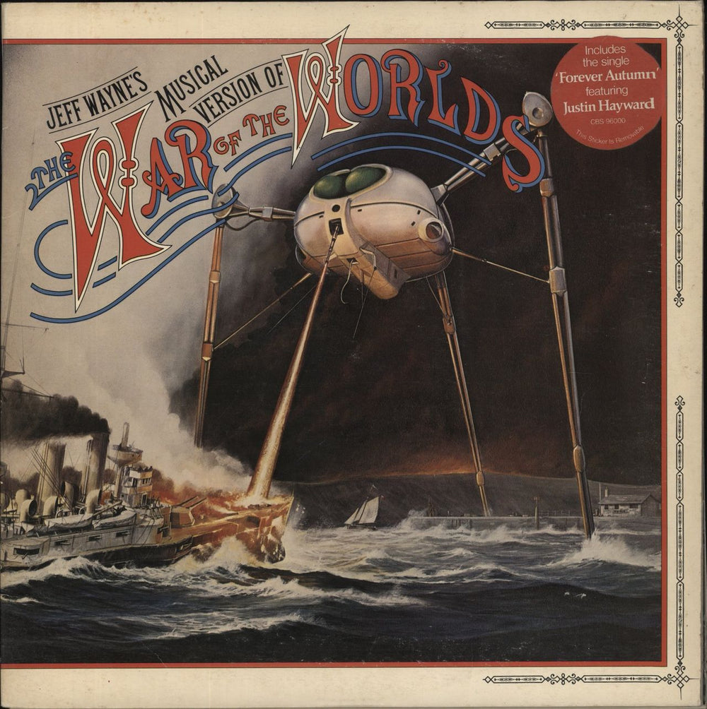 Jeff Wayne The War Of The Worlds - 2nd - Single Song Stickered Sleeve UK 2-LP vinyl record set (Double LP Album) 96000