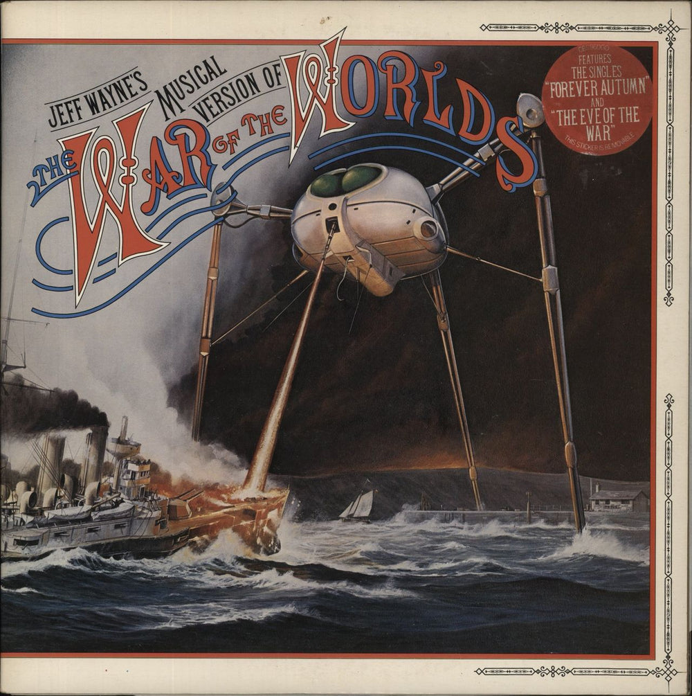 Jeff Wayne The War Of The Worlds - 2nd - Stickered - EX UK 2-LP vinyl record set (Double LP Album) 96000