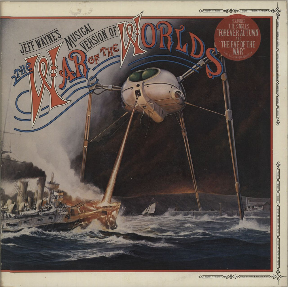 Jeff Wayne The War Of The Worlds - 2nd - Stickered UK 2-LP vinyl record set (Double LP Album) 96000