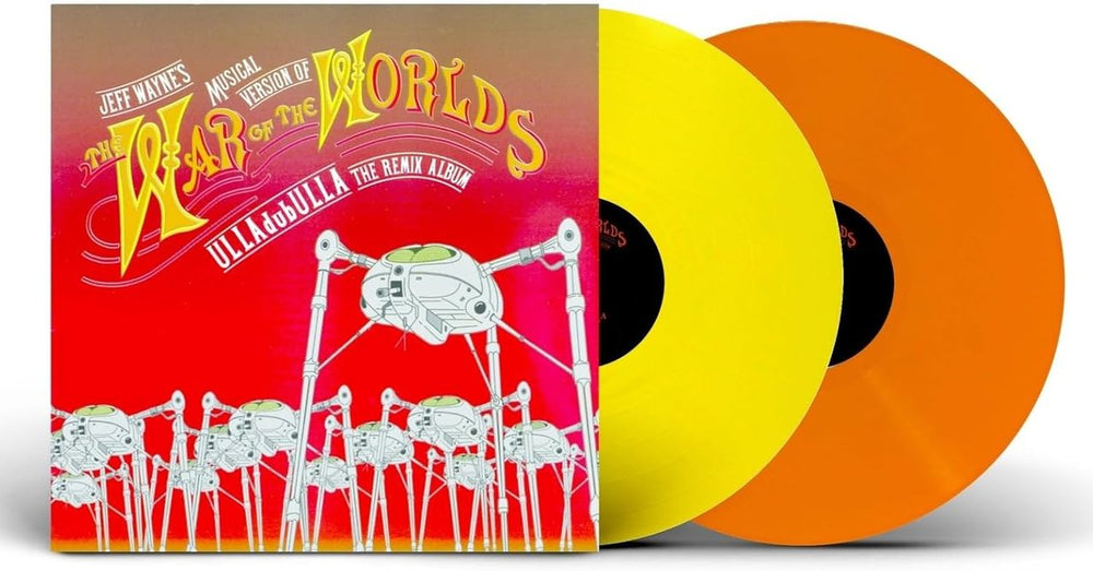 Jeff Wayne The War Of The Worlds: ULLAdubULLA The Remix Album - Yellow & Orange Vinyl (National Album Day 2024) UK 2-LP vinyl record set (Double LP Album) 198028376815