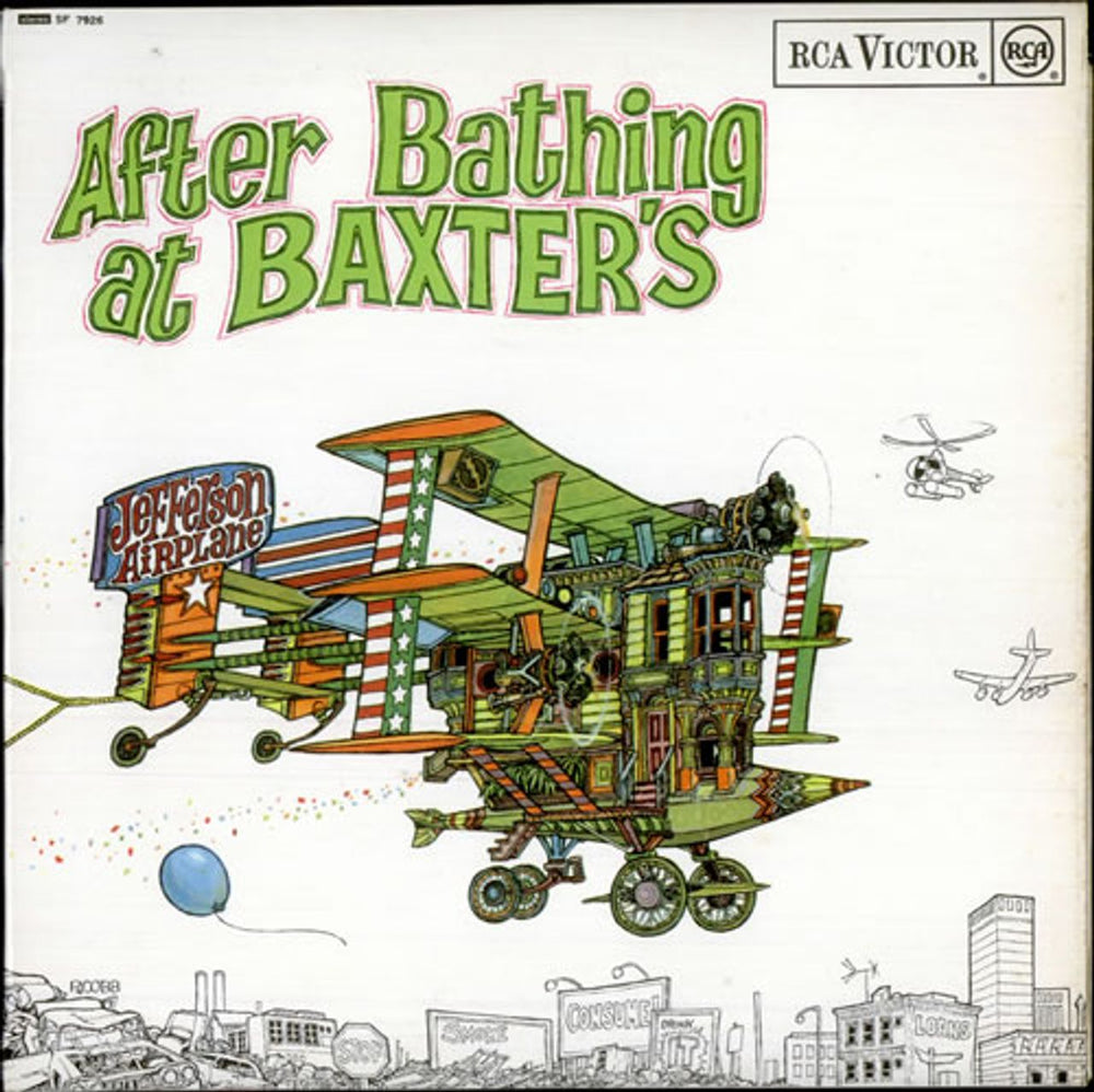 Jefferson Airplane After Bathing At Baxter's - Orange Label UK vinyl LP album (LP record) SF7926