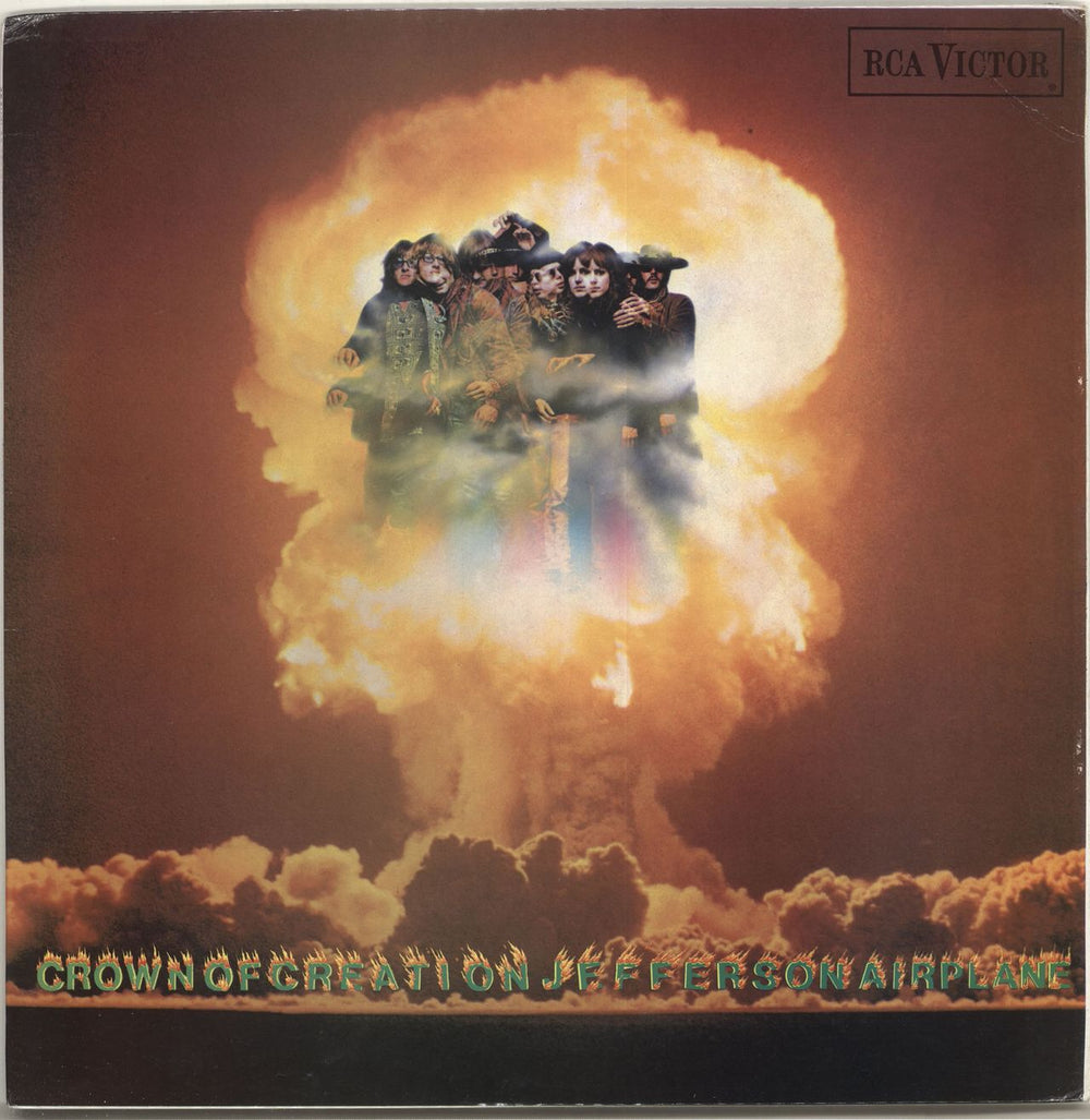 Jefferson Airplane Crown Of Creation - 2nd - EX UK vinyl LP album (LP record) SF7976