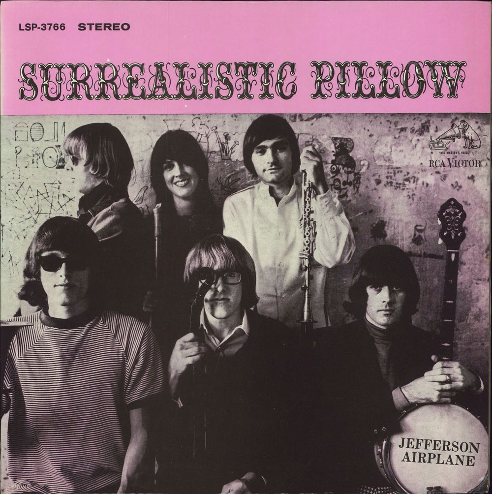 Jefferson Airplane Surrealistic Pillow - Orange Label US vinyl LP album (LP record) LSP-3766