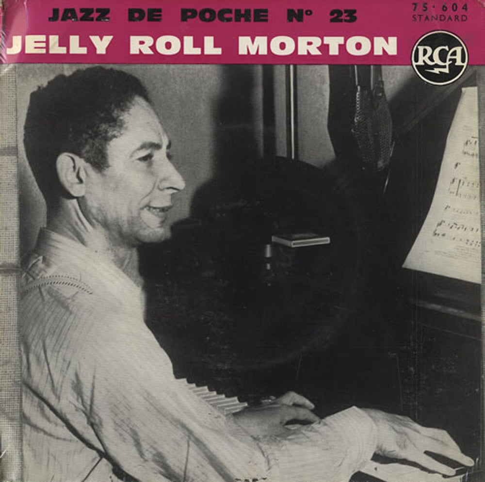 Jelly Roll Morton Jazz De Poche No. 23 French 7" vinyl single (7 inch record / 45) 75.604