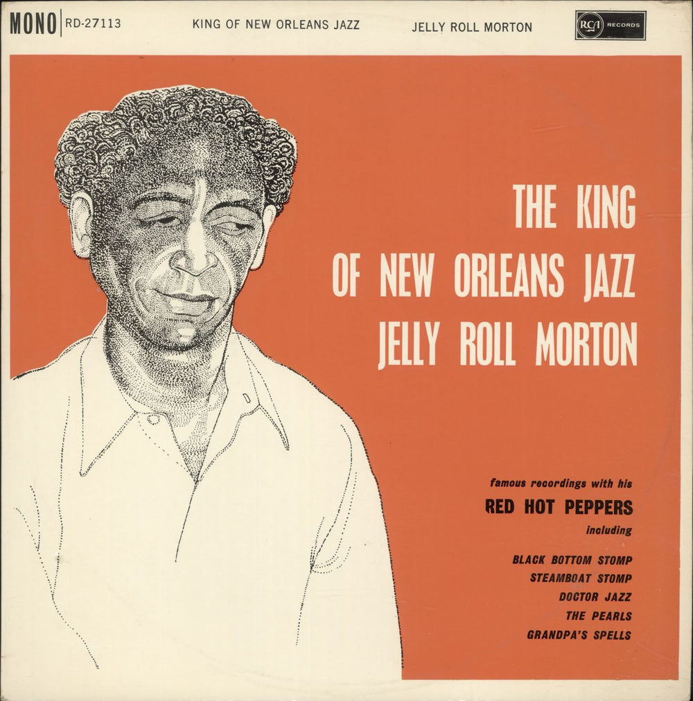 Jelly Roll Morton The King Of New Orleans Jazz Vol. 2 - silver spot - Red Sleeve UK vinyl LP album (LP record) RD-27113