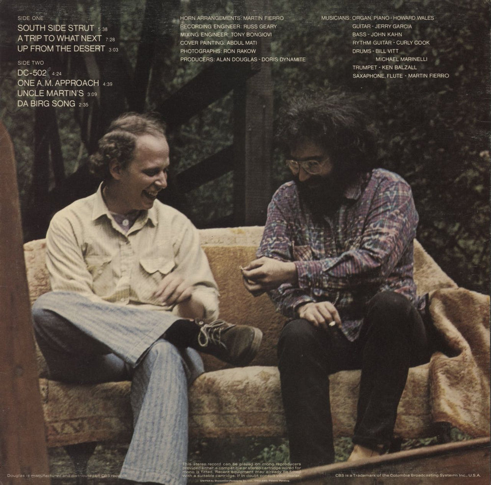 Jerry Garcia Hooteroll? - EX UK vinyl LP album (LP record)