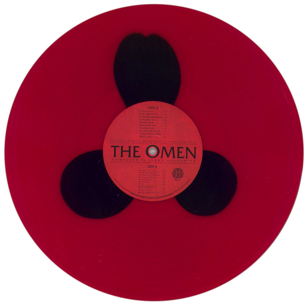 Jerry Goldsmith The Omen - Red & Black Spot Vinyl US vinyl LP album (LP record) J-0LPTH857824