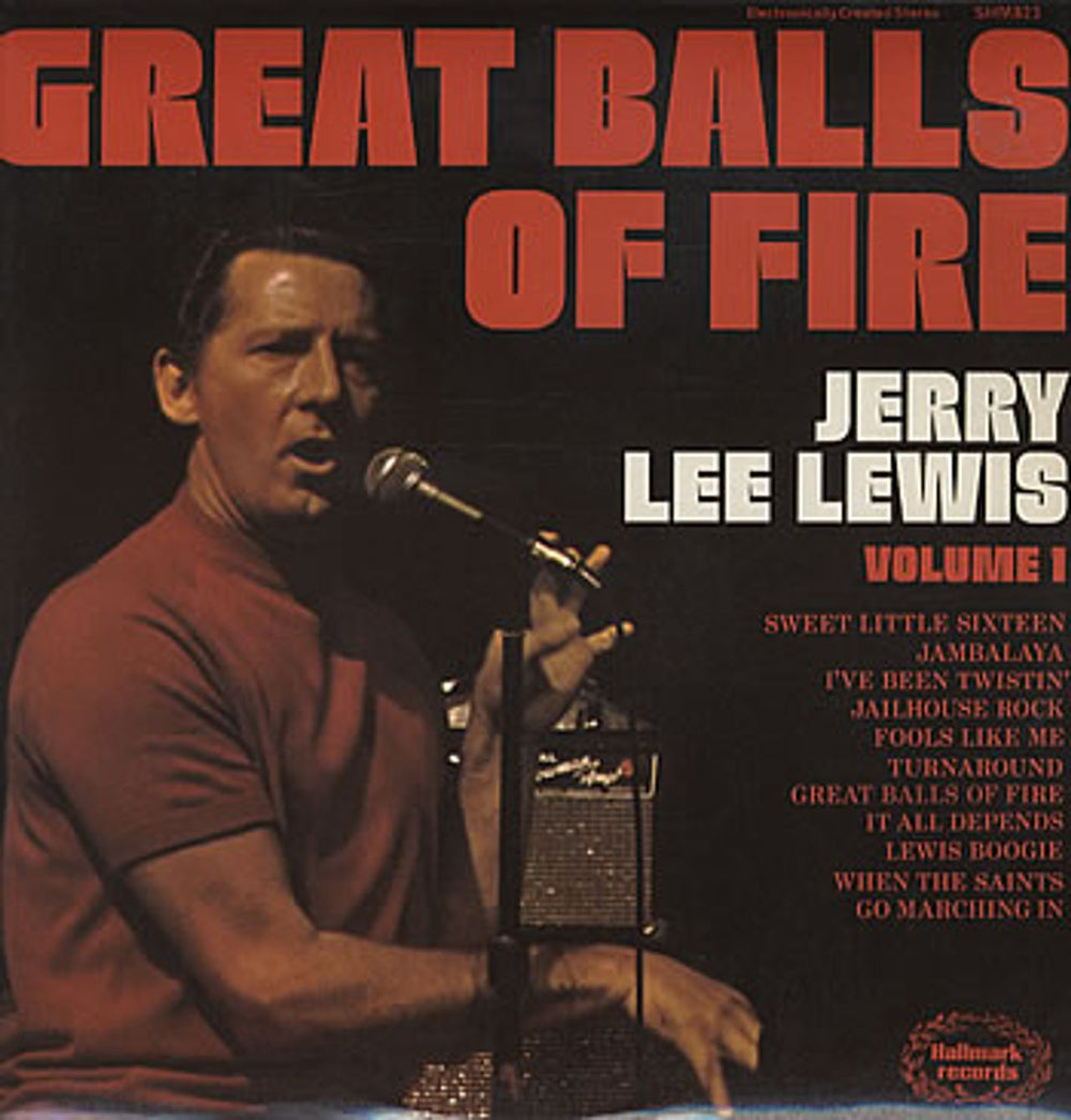 Jerry Lee Lewis Great Balls Of Fire - Volume 1 UK vinyl LP album (LP record) SHM823