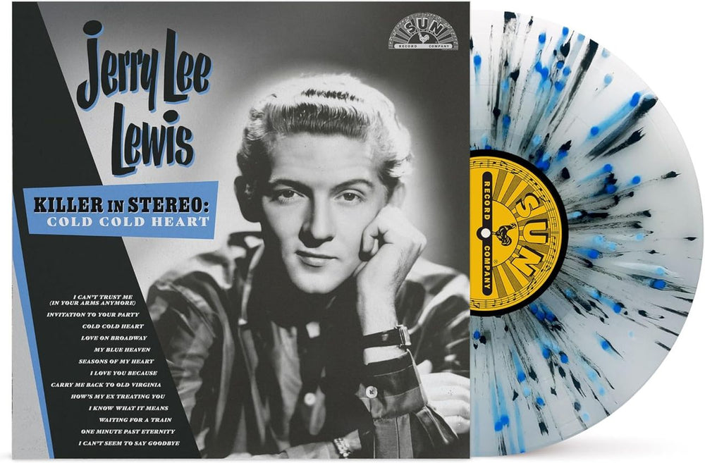 Jerry Lee Lewis Killer In Stereo: Cold, Cold Heart - Killer Blue Splatter Vinyl - Sealed UK vinyl LP album (LP record) 015047810260