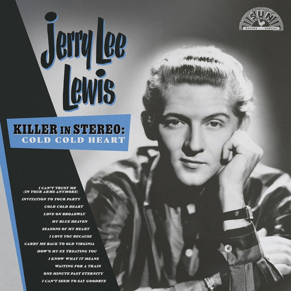 Jerry Lee Lewis Killer In Stereo: Cold, Cold Heart - Killer Blue Splatter Vinyl - Sealed UK vinyl LP album (LP record) JLLLPKI849222