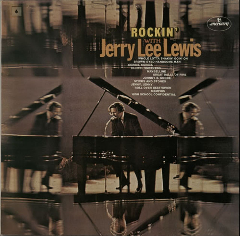 Jerry Lee Lewis Rockin' With Jerry Lee Lewis UK vinyl LP album (LP record) 6336300