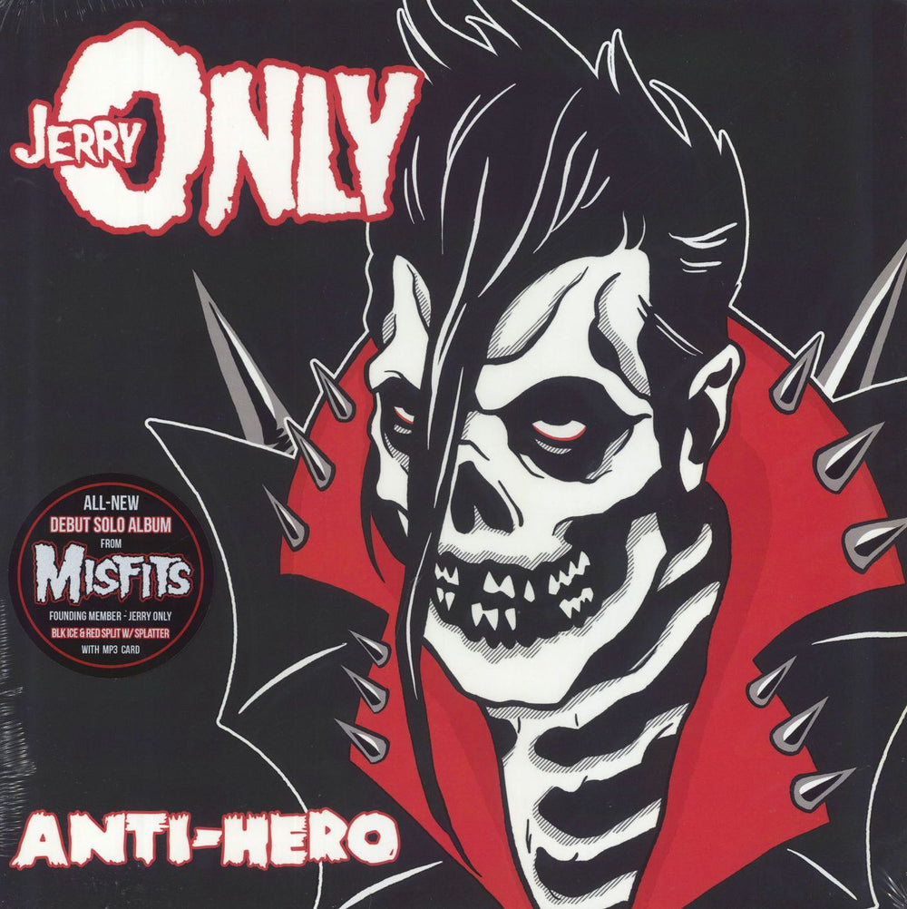 Jerry Only Anti-Hero - Black / Red & Splatter Vinyl - Sealed US vinyl LP album (LP record) MRLP0169