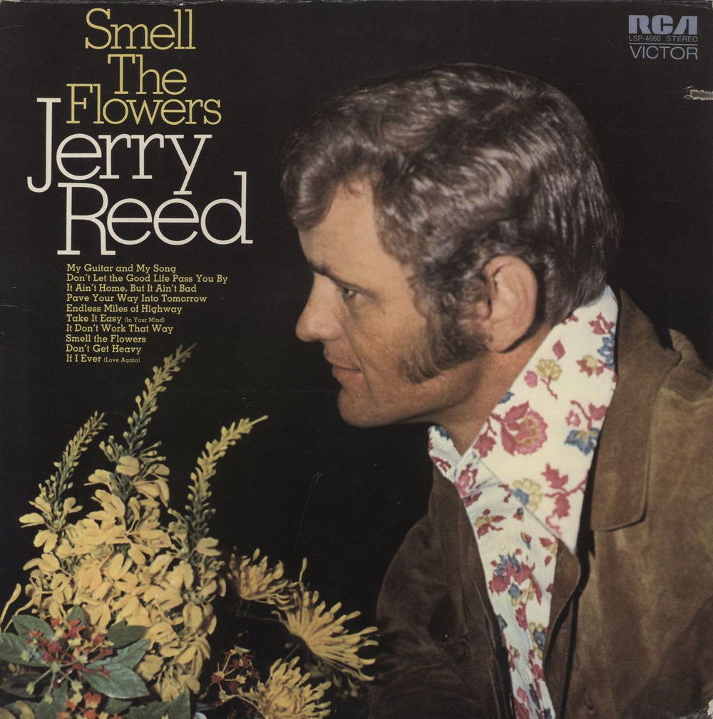 Jerry Reed Smell The Flowers US vinyl LP album (LP record) LSP-4660