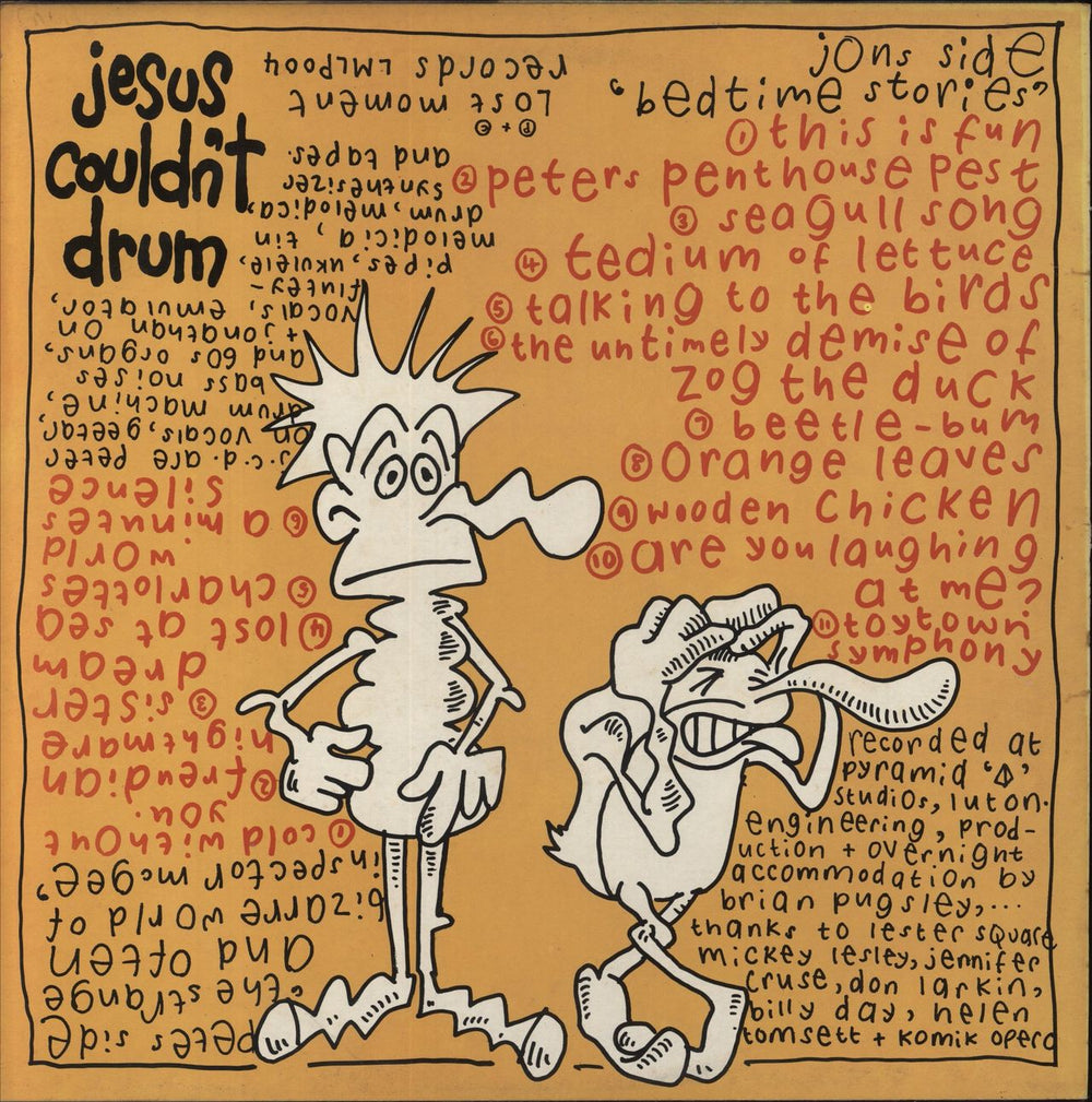 Jesus Couldn't Drum Er, ...Something About Cows UK vinyl LP album (LP record)
