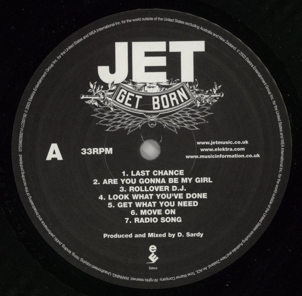 Jet Get Born UK vinyl LP album (LP record) J/TLPGE256734