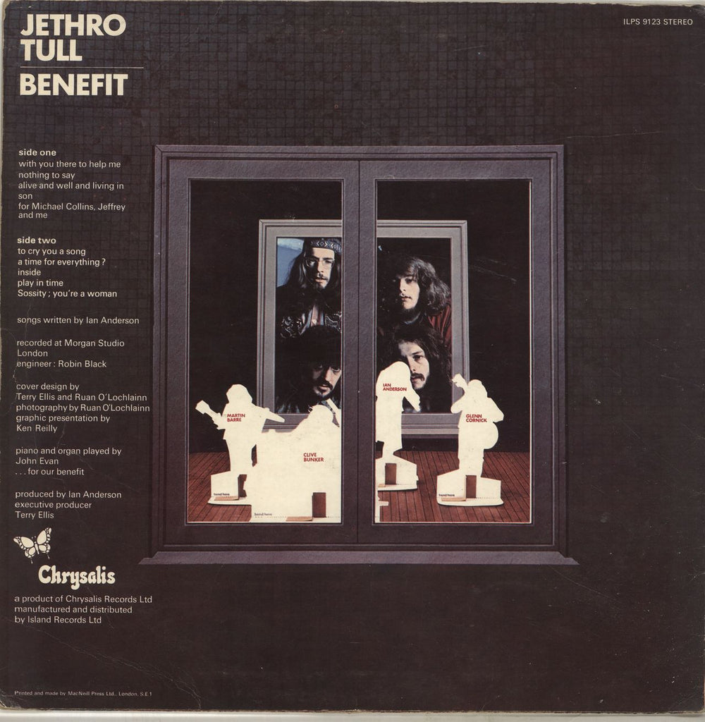 Jethro Tull Benefit - 2nd - VG UK vinyl LP album (LP record)