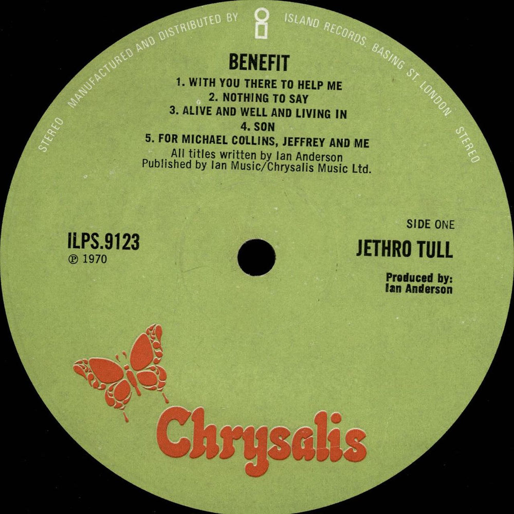 Jethro Tull Benefit - 2nd - VG UK vinyl LP album (LP record) TULLPBE579182