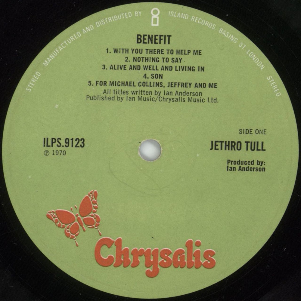 Jethro Tull Benefit - 2nd - VG UK vinyl LP album (LP record) TULLPBE579182
