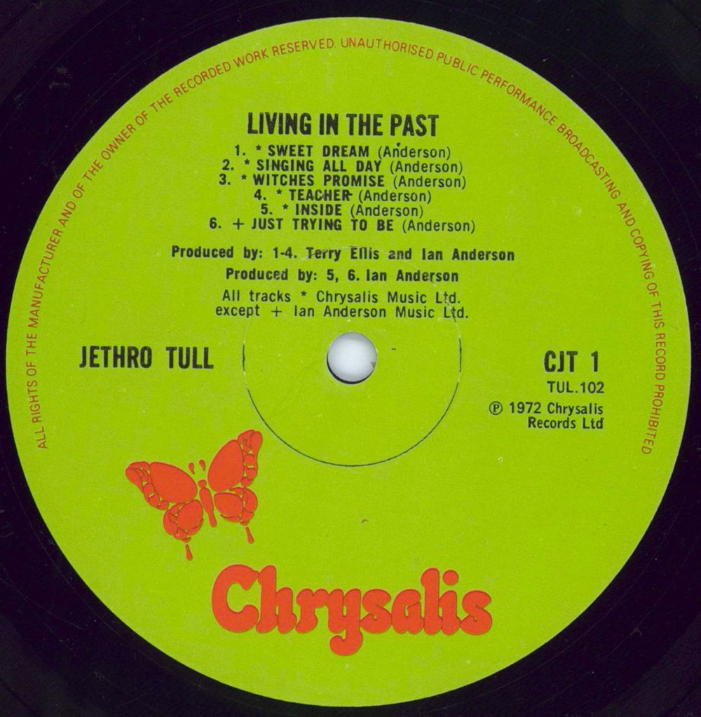 Jethro Tull Living In The Past - 2nd - EX UK 2-LP vinyl record set (Double LP Album) TUL2LLI717549