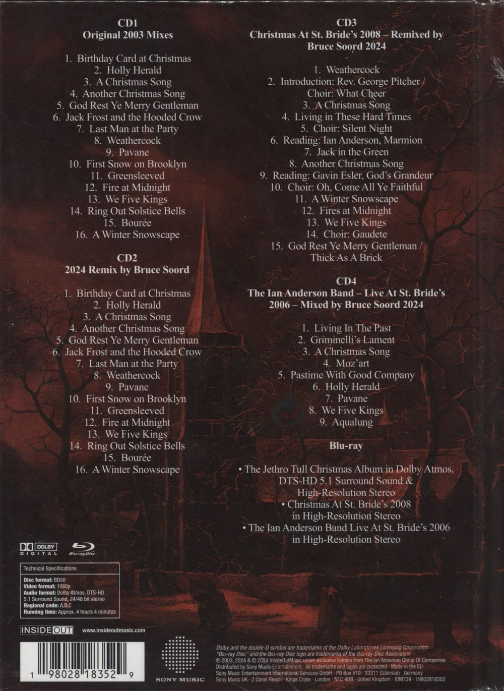 Jethro Tull The Jethro Tull Christmas Album (Fresh Snow At Christmas) - Sealed UK CD Album Box Set 198028183529